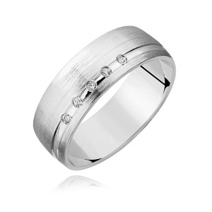 Verigheta argint satinat cu pietre DiAmanti Z1079AR_Stone-DIA (Argint 925‰ 3,5 g.)
